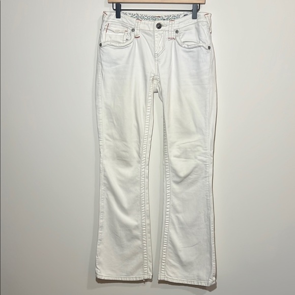 Stitch’s Authentic Tailored Denim Women's White Bootcut Jeans, Size 28 - Picture 1 of 15